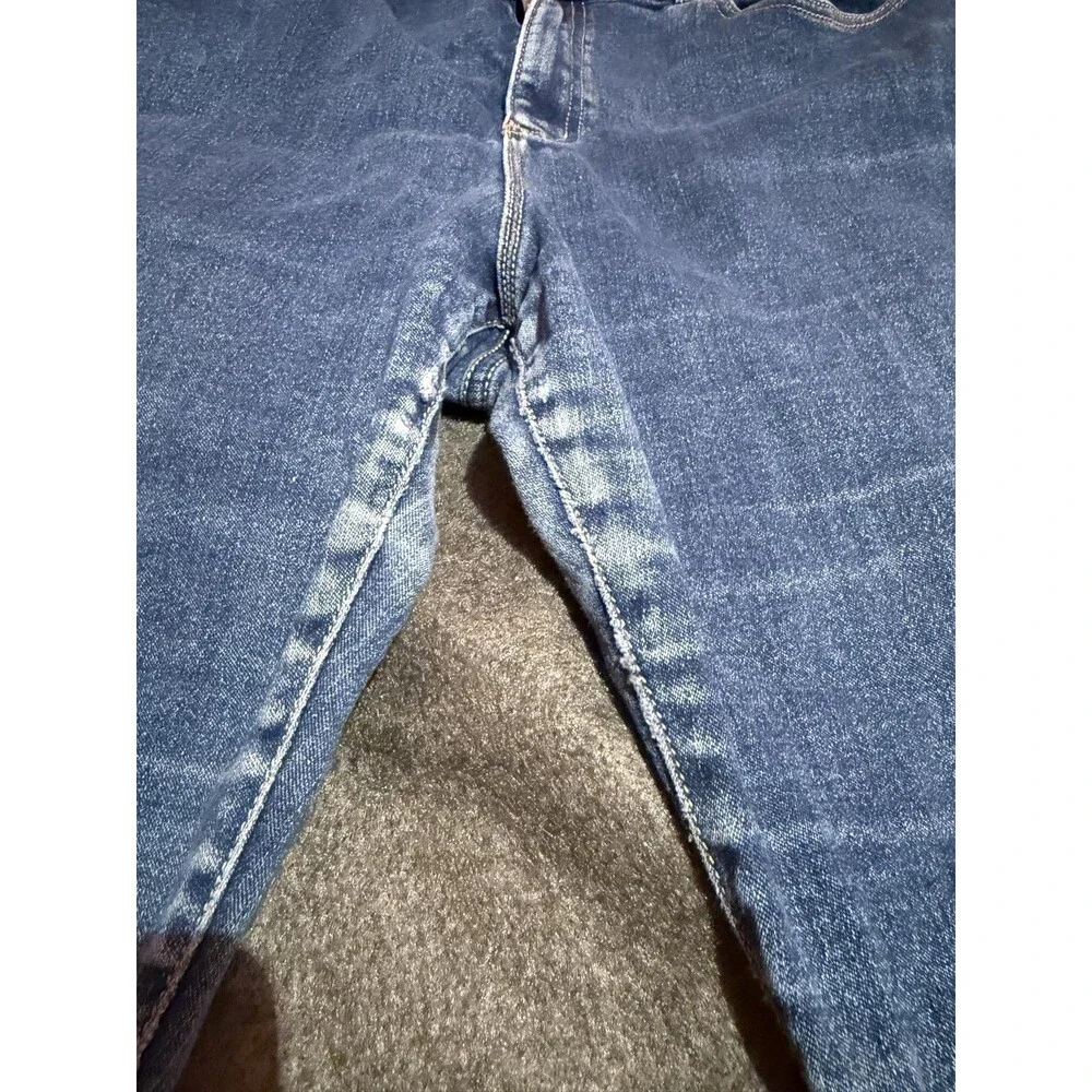 Michael Kors Selma Skinny Jeans Womens 16 Blue Med Wash Slim Stretch Denim Logo